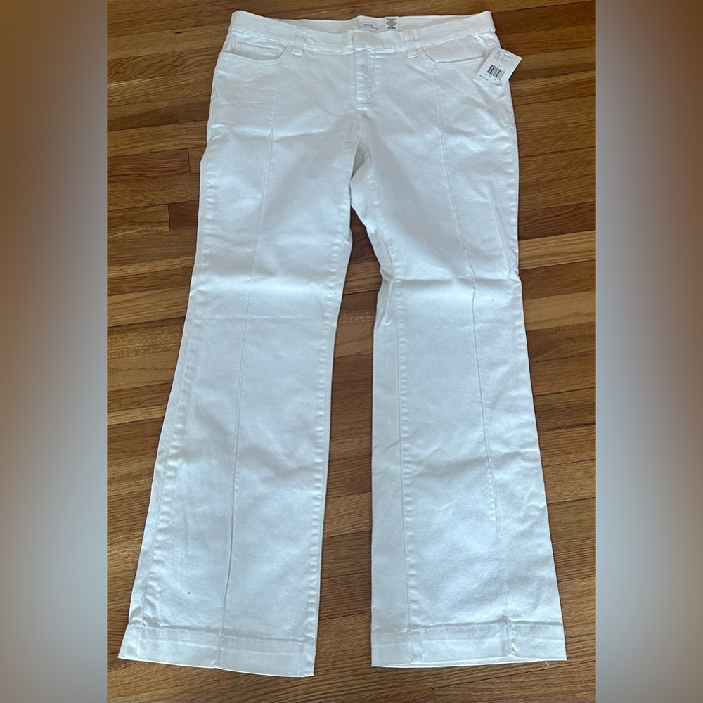 liz & co. White Wide Leg Pants